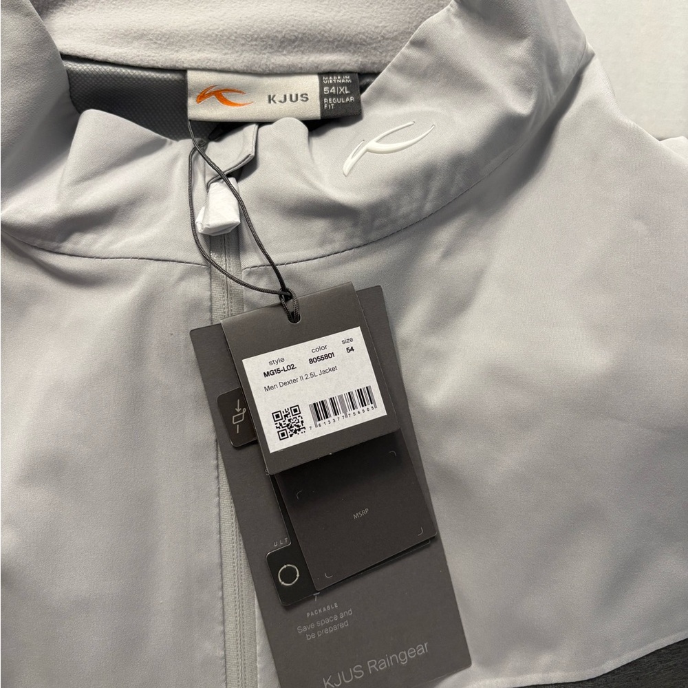 KJUS Men's Light Gray Raincoat
